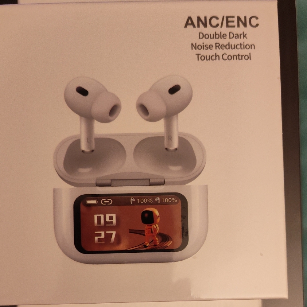 Wireless Earbuds with Charging Case - White